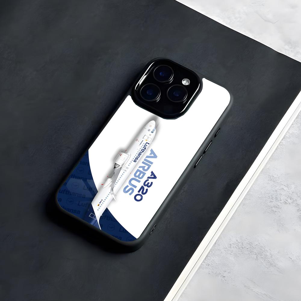 

Чехол для телефона с логотипом Airbus для IPhone 17 Pro Max 16 15 14 13 11 Pro Max Plus Стеклянный чехол для телефона iPhone 13 Pro