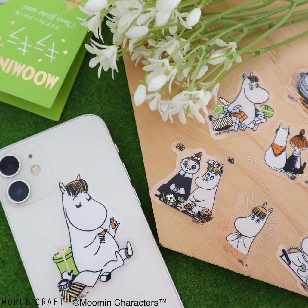 World Craft Moomin Glitzerflocken Gold Schnork-Frau Aufkleber, Folie, MOKFS-104