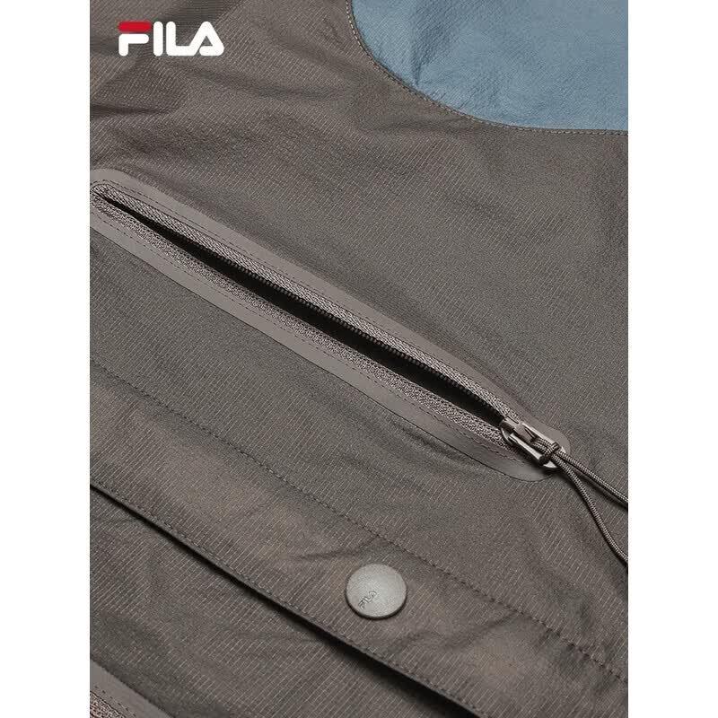 Fila Men's Jackson Yee Woven Color-Block Short Sleeve Shirt