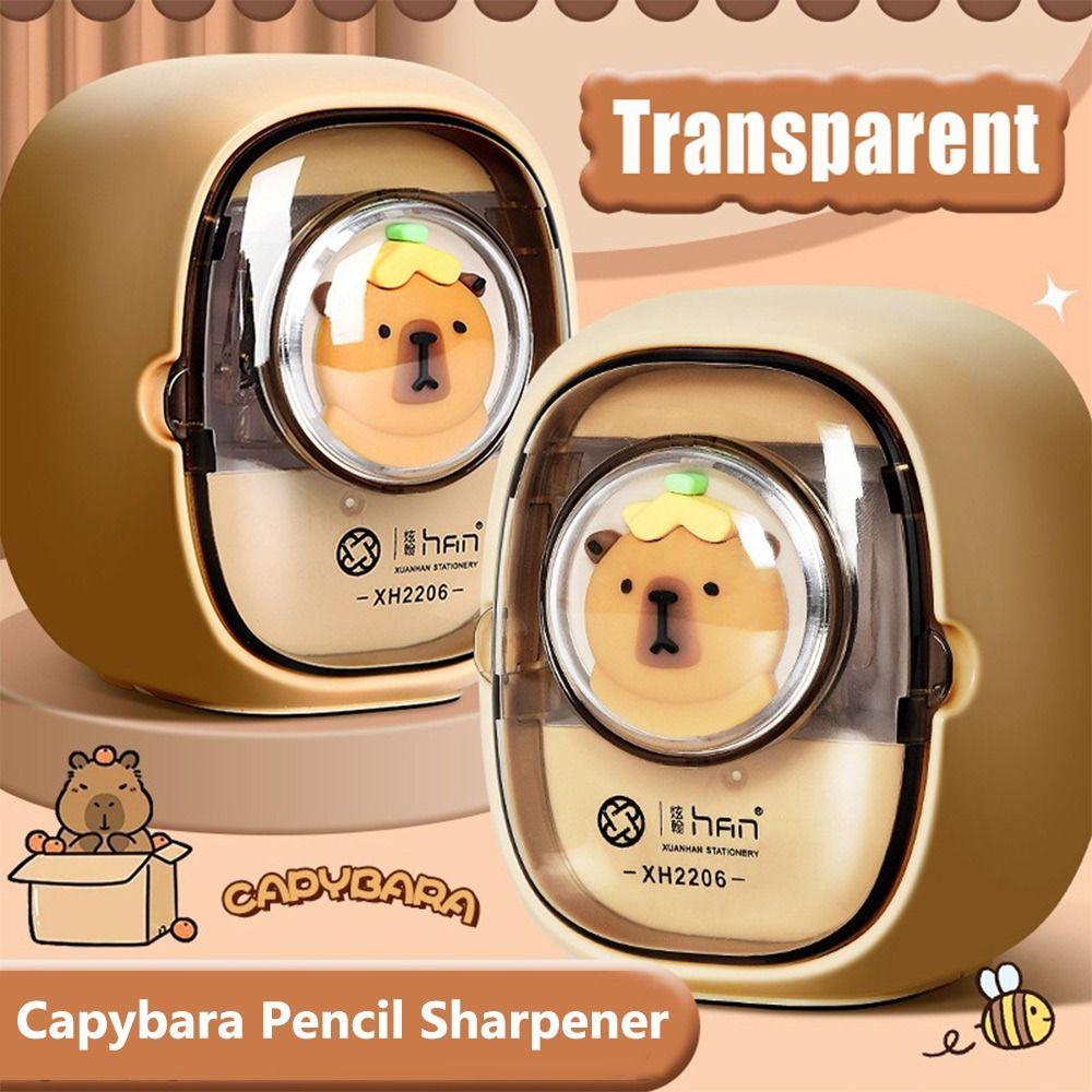 Kapibara/Panda Półautomatyczna Temperówka do Ołówków Narzędzie do Temperowania Ołówków Grafitowych Zapobiegające Zacinaniu Studenci