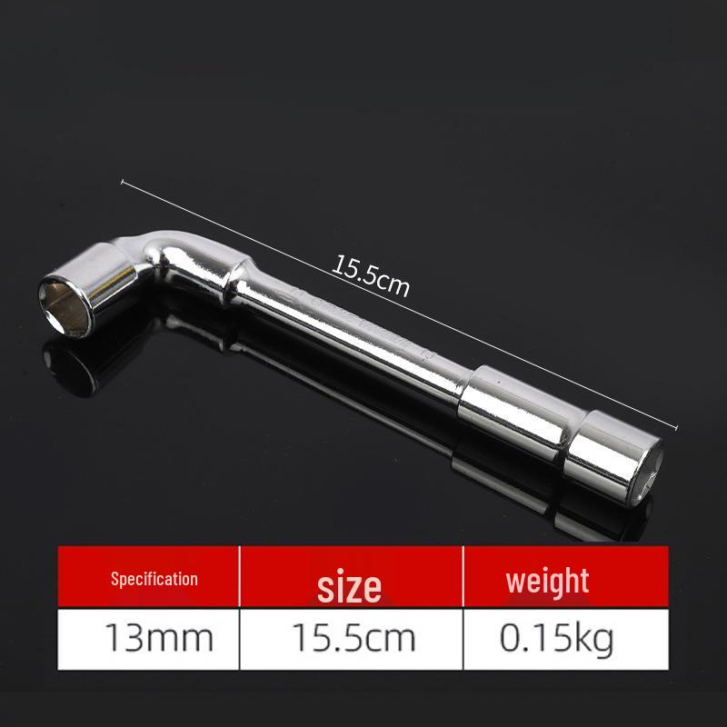 Perforated L-Shaped Hex Deep Socket Wrench for Auto Repair