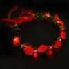 10pcs Light Up Flower Crown Headbands LED Glowing Garland Wedding Party Crown Flower Headband for Birthday Festival Party