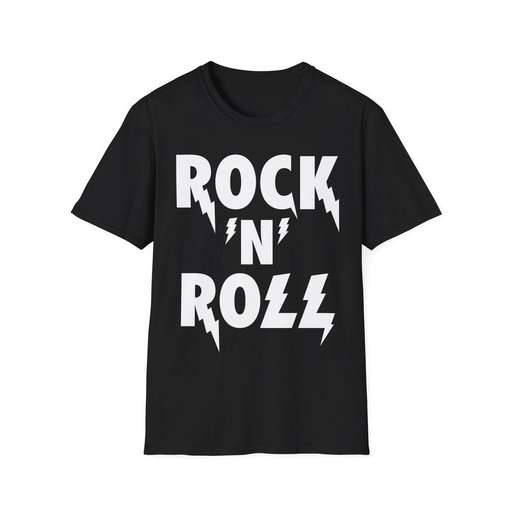 

Rock N Roll T-Shirt, Rock Music Fan Shirt, Music Logo Tee, Rocker Top XL