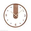 Modern Transparent Glass Wall Clock 3D Digital Minimalist Silent Wooden Clocks Living Room wall decoration items 12inchs Watch