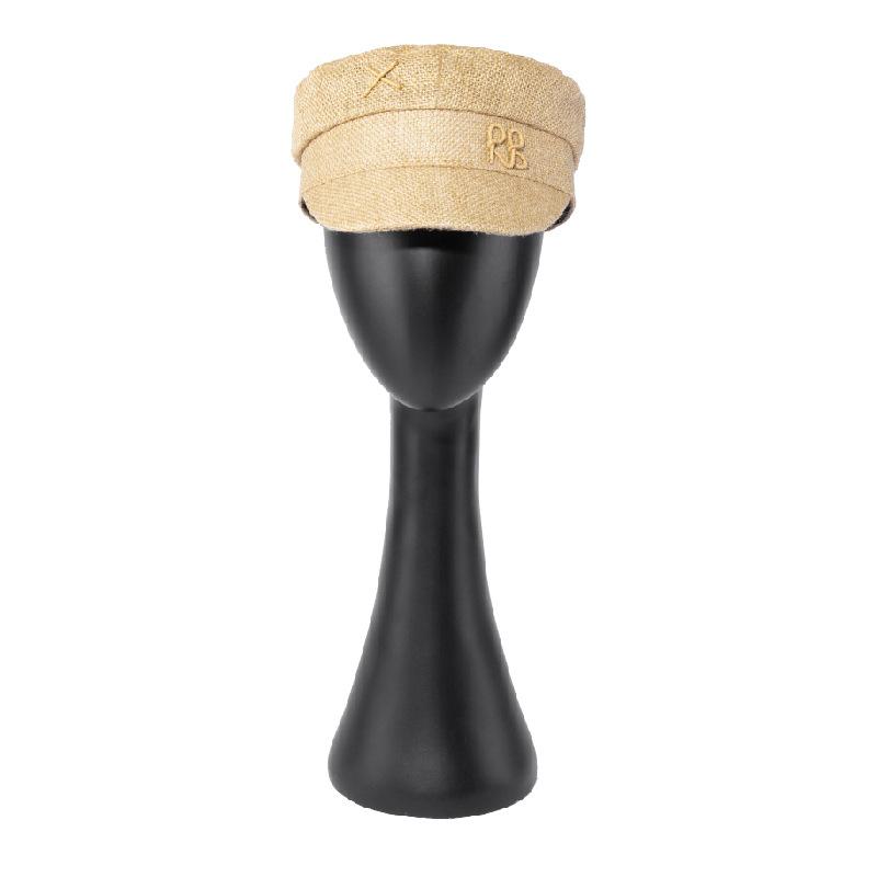 Stylish Newsboy Cap for Women, Woven Straw Hat with Large Head Circumference