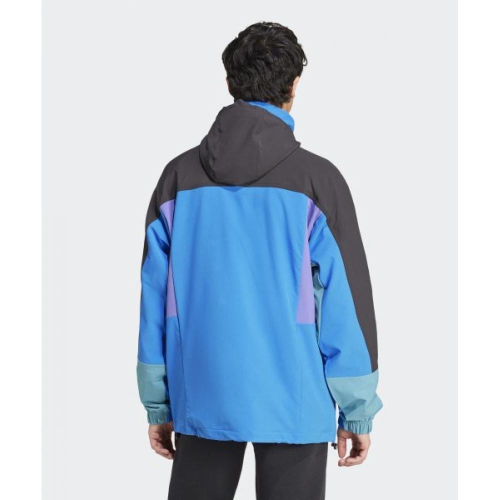 Adidas Colorblock Anorak   Blue Jf2854
