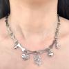 Adjustable Length Neckchain Dog Pendant Necklace Unique Bone Chain Choker Party Jewelry Stylish Feminine Neck Accessory