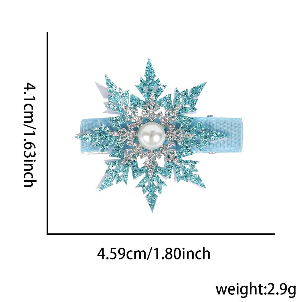 

Christmas Bow Hair Clips Snowflake Elk Wreath Bell Decoration Hairpin Girls Barrettes Children Christmas Party Hair Accessories