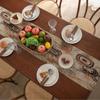 Nordic Jacquard Coffee Annual Ring Table Flag Fringed Tea Flag Dinner Flag Long Strip Thickened
