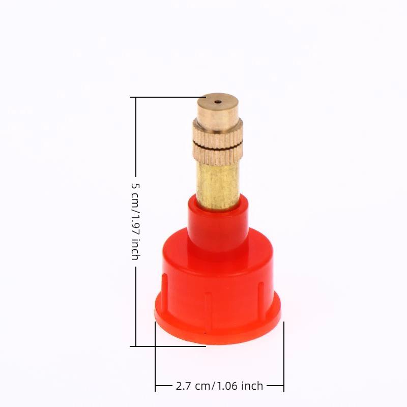 2Pcs High Pressure Nozzle Brass Adjustable Garden Irrigation Atomization Watering Sprinkler Accessories Brass Nozzle