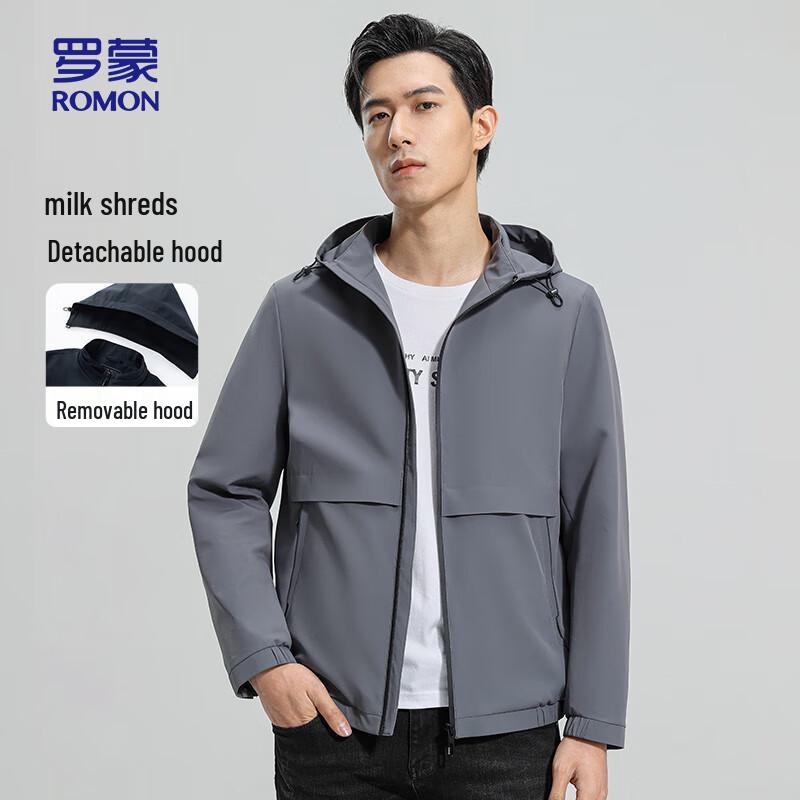 ROMON Men's Milk Silk Spring/Autumn Jacket