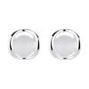 Sterling Silver Opal Stud Earrings 2025 Premium Simple Geometric Earrings Women'S Light Luxury Earrings