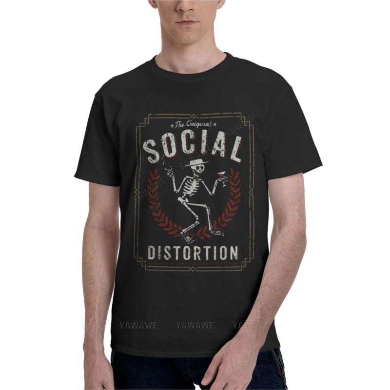Cotton Man Tshirts SOCIAL DISTORTIONClassic TShirt Mens T Shirts Pack Plus Size T Shirts Brand Tshirt Male Tops