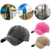 Vintage Cotton Baseball Cap Breathable Outdoor Sun Hat Solid Color Solid Color Baseball Cap for Activities Camping Picnic Hiking