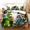 New Plant Zombie Pattern Cartoon Duvet Cover Set Pillowcase Twin Full Queen King 3d Bedding Set Single Double Size Home Textile