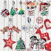 S Copper Snowman Christmas Tree Elk Santa Claus Charms Pendants Fit Original Bracelet For Women Party Gifts