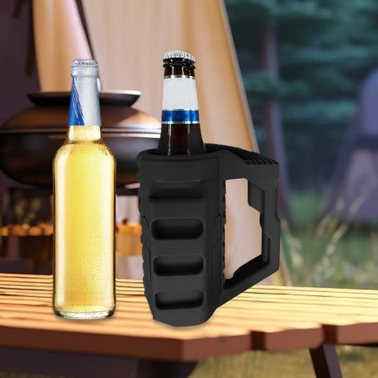Yousheng Assault-Style Tactical Insulation Sleeve Portable Lightweight Party Beverage Holder with Bottle Opener Beer Bottle 12oz Slim Cans Holder