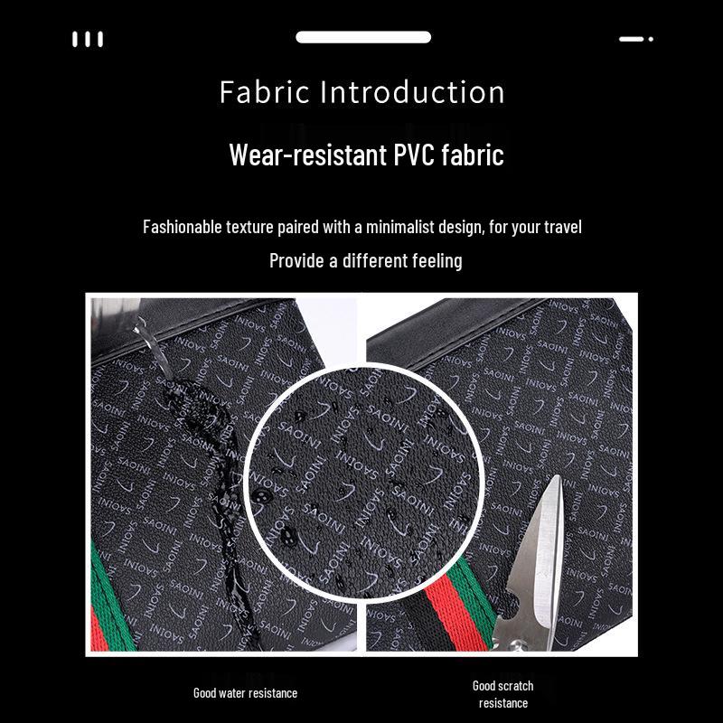 Men's Business Clutch: Fashion Plaid Multi-Card Holder Wallet & Phone Bag