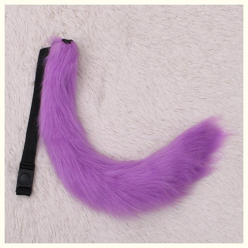 A handmade anime cute fox girl plush fox tail cosplay accessories beast tail waist