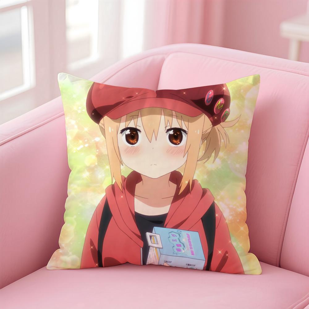 Funny Cute Anime Himouto UmaruchanH Cushion Cover Pillow Case Soft Skin Friendly Fabric  Concealed Zipper