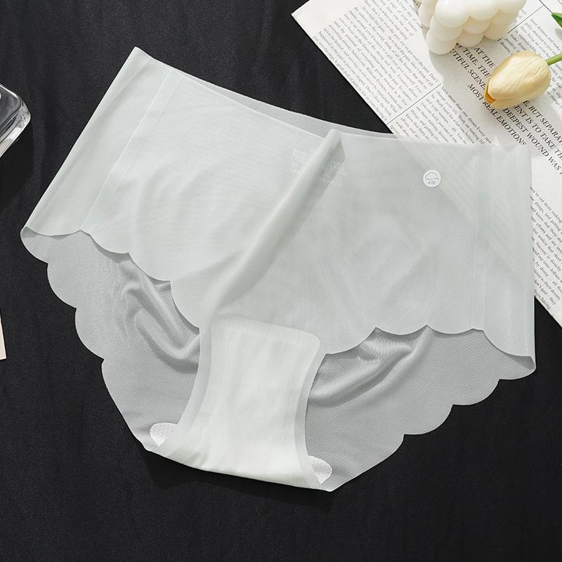 Women's Panties Summer Ice Silk Seamless Lingerie Ladies Underwear Sexy Ultra-thin Sense Quick-drying Briefs