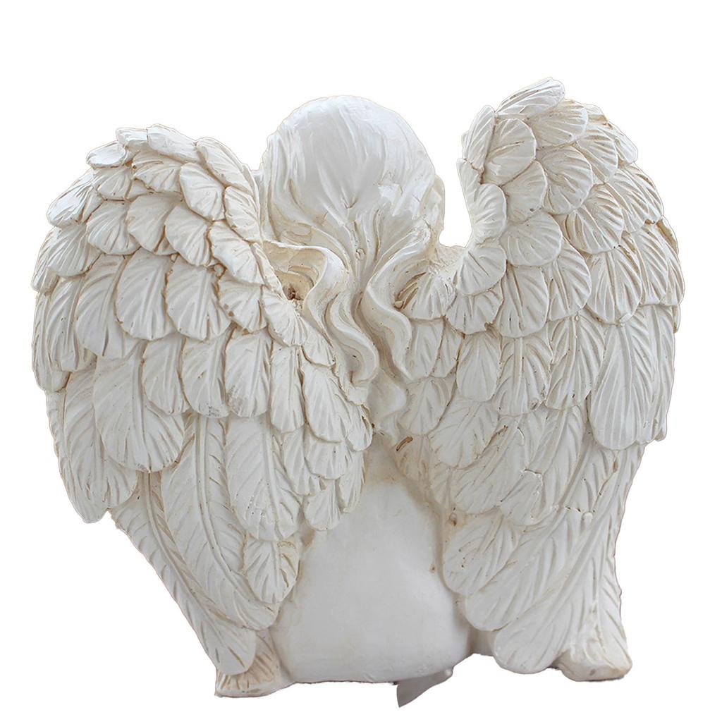 Resin Angle Figurine Delicate Look Angle Sculpture Decoration Ornament for Home Garden Courtyard