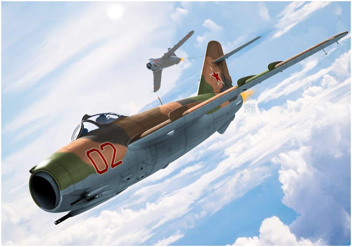 

KP Model Soviet Air Force Fresco A Plastic Model KPM4823 Molded Color 1/48 MiG-17