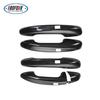 Glossy Carbon Real Dry Carbon Fiber 4-Door Handle Cover Stick-On SA Holes Luxury Style for Mercedes Benz E-Class W213 2016-2018