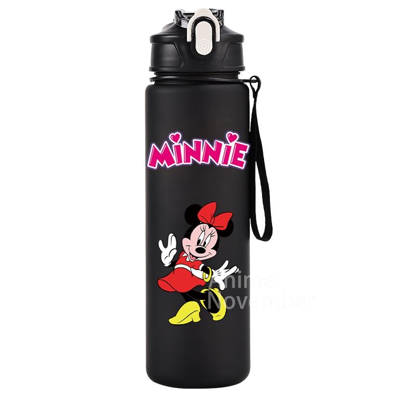 Disney Mickey Mouse Water Cup Minnie Gradient Straw 750Ml Large Capacity Camping Drinking Tools Outdoor Sports Minnie Water Cups
