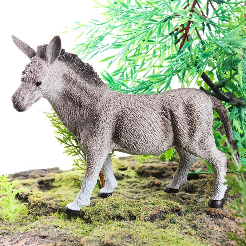 Oenux Zoo World Farm Animal Horse Cow Pig Sheep Goat Donkey Model Action Figures Lion Tiger PVC Educational Cute Kids Toy Gift