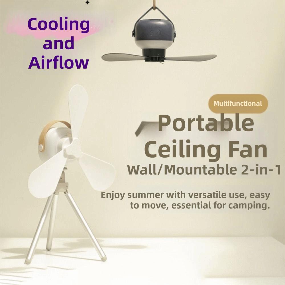 Night Light Wireless Mini Fan Rechargeable Electric Remote Control Fan  Ventilation Cooler