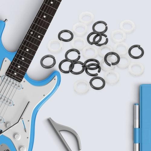 GOOHOCHY 100% Guitar Tuner Washers, Guitar Tuner Gaskets, Tuning Peg Washers, Guitar Tuner Spacers, Guitar Accessories, Guitar Tuners