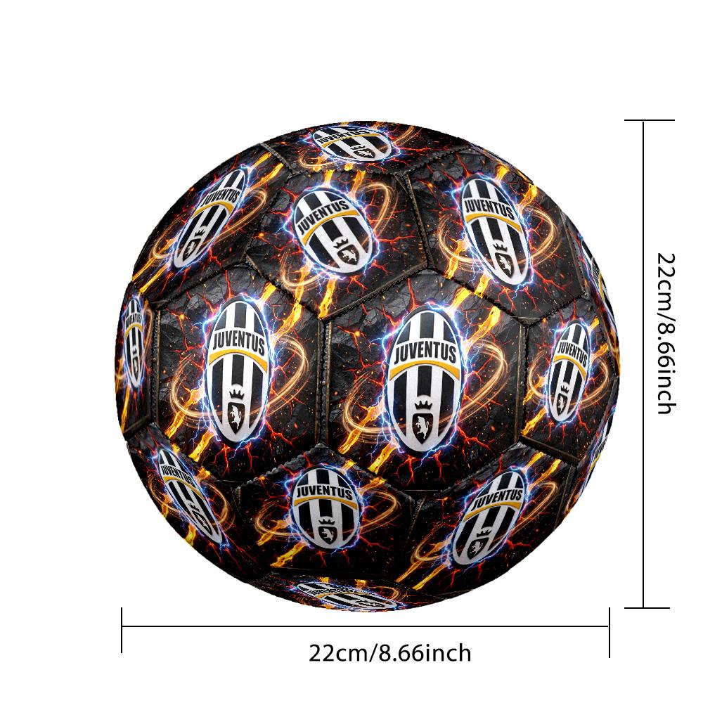 Pallone da calcio a tema Juventus FC Taglia 5 Pallone da calcio Tocco Morbido Pallone da calcio Professionale per Allenamento per Sport all'Aperto