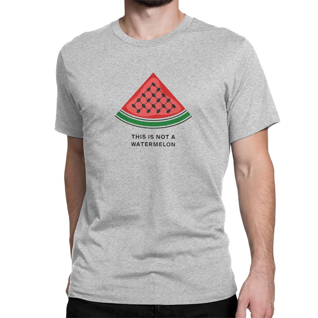 Watermelon Palestines T-Shirt for Men Women Palestinians Hatta Kufiya Casual Pure Cotton Tees Short Sleeve T Shirt Summer Tops