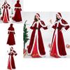 Elegant Deluxe Mrs. Santa Costume For Adults In Luxurious Soft Corduroy Fabric