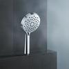 High Quality Chrome ABS Plastic Handheld Shower Heads 3 Functions Hot Sale for Easy Installation Online Technical Support Hotels