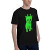 Gnarp Cat Silly Alien Cat Meme T Shirt Men's T-Shirts Crewneck brainrot meme funny silly cat Tees Short Sleeve Clothing Printed