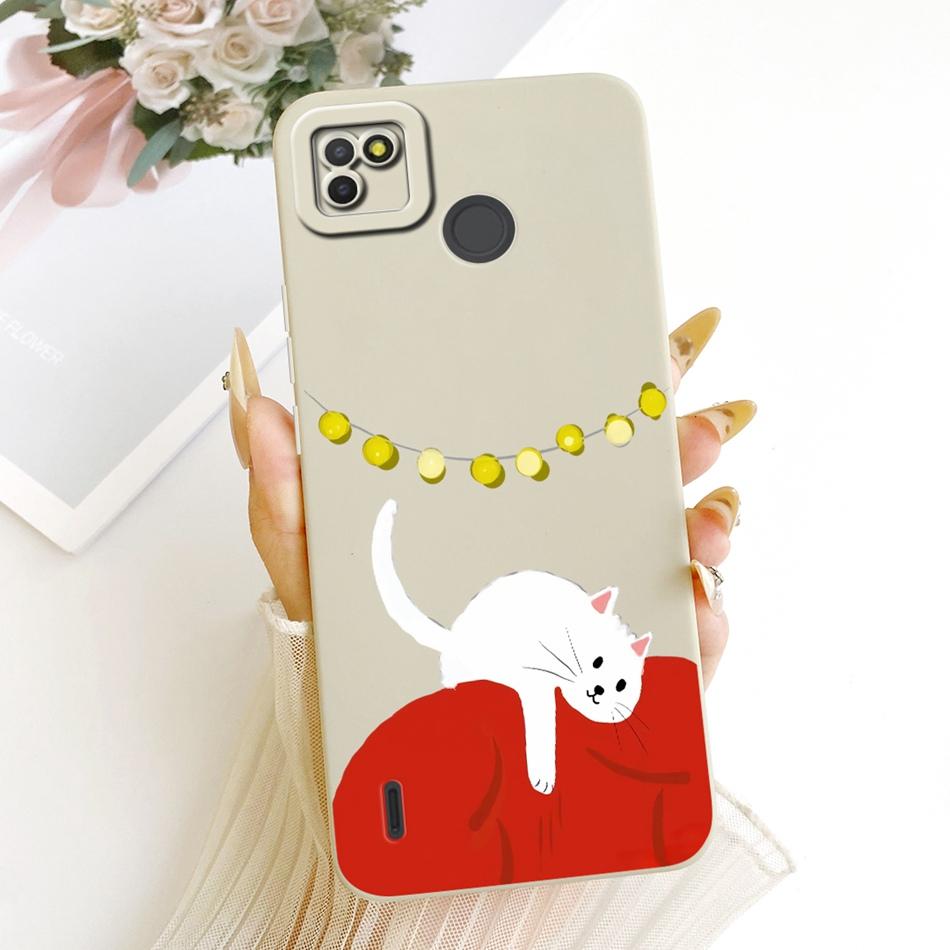For Tecno Pop 4 LTE / Pop 4 Air Cute Cat Flower Cartoon Phone Case For Tecno Pop4 Lte 4Air Shockproof Soft Silicone Bumpers