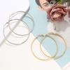 4CM 5CM 6CM Big Hoop Earring for Women Hiphop Rock Temperament Simple Circle Round Ear Zircon Brincos Ornamentos Orejeras