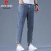 Pierre Cardin Men's Lightweight Summer Cropped Straight Fit Stretch Jeans