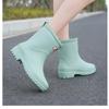 Neue modische Mid-Tube-Trend-Regenstiefel für Erwachsene für Damen