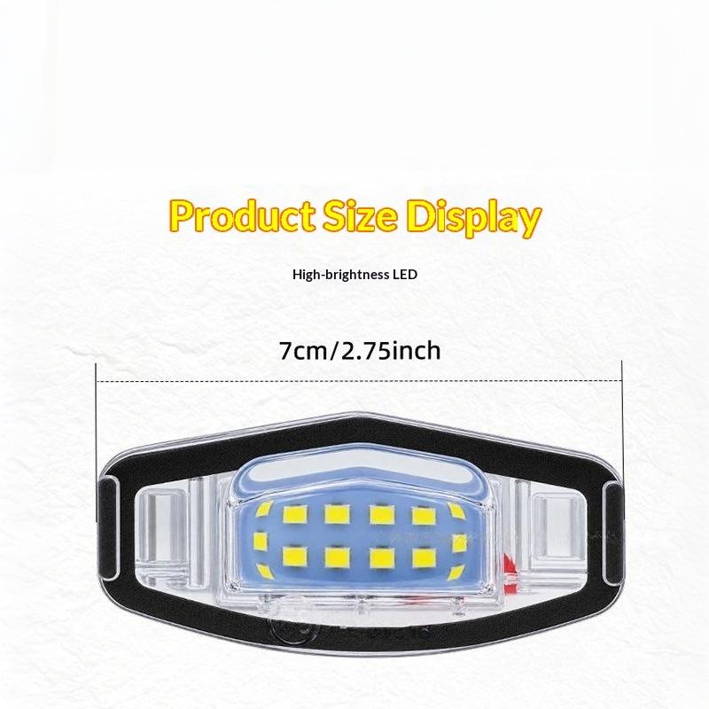 For Accord Civic 7 8 9 City Mr-V Mrv Mileage Lenend Acura Ilx Tsx Rl Tl Mdx 1/2Pcs Number License Plate Led Light