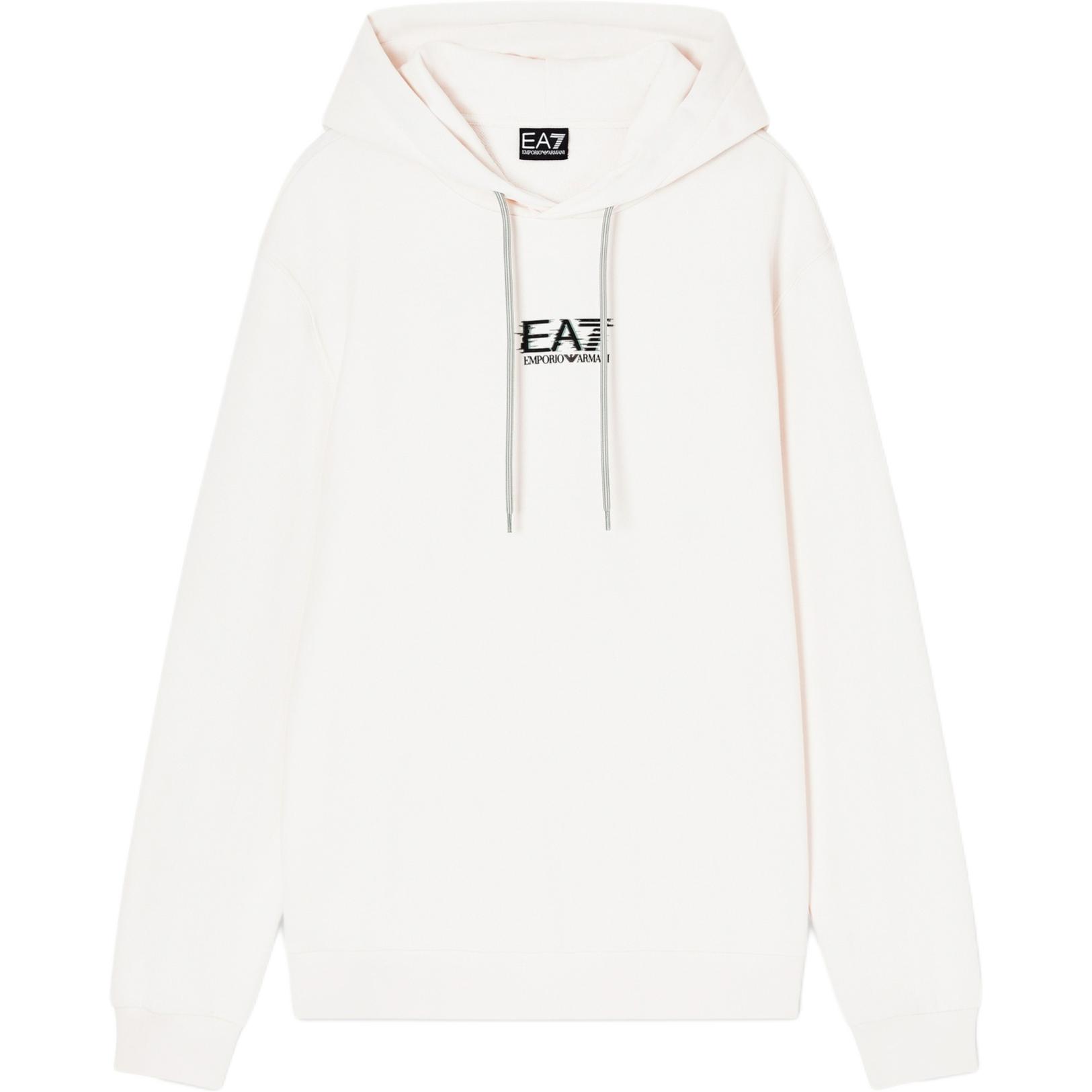 Emporio Armani EA7 SS26 Cotton Loose Long Sleeve Hooded Printed Sports Sweatshirt Men sweatshirt 7M001328-AF17787-U0004 S