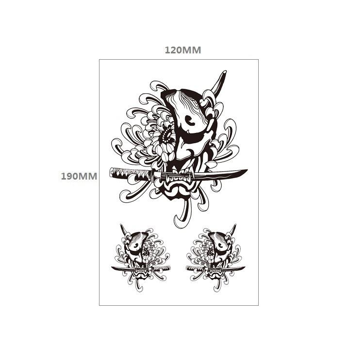 

Темний малюнок укійо-е. Гейша. Половина руки. Рука Tbs. Симуляція татуювання. Перенесення води, наклейка для татуювання. 120*190MM