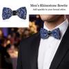 Corbata de cuello ajustable Lazo brillante Corbata de cristal con purpurina formal Ocasión de banquete