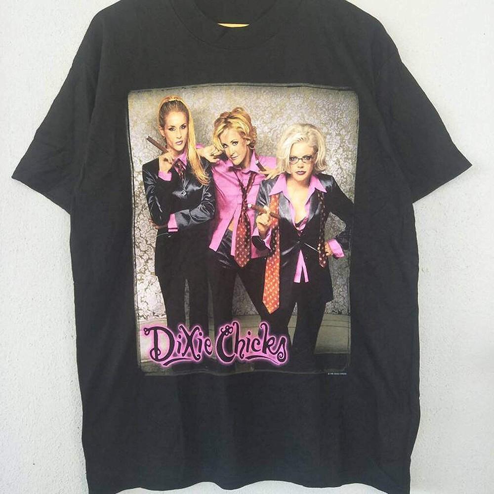 Vintage 90s Dixie Chicks Band Girl Black Men S-234XL T-shirt Unisex T-Shirt S