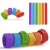 6PCS Sensory Fidget Toys for Kids Textured Silicone Slap Bracelets Anxiety Autism ADHD Calming Down Stress Relief Gifts
