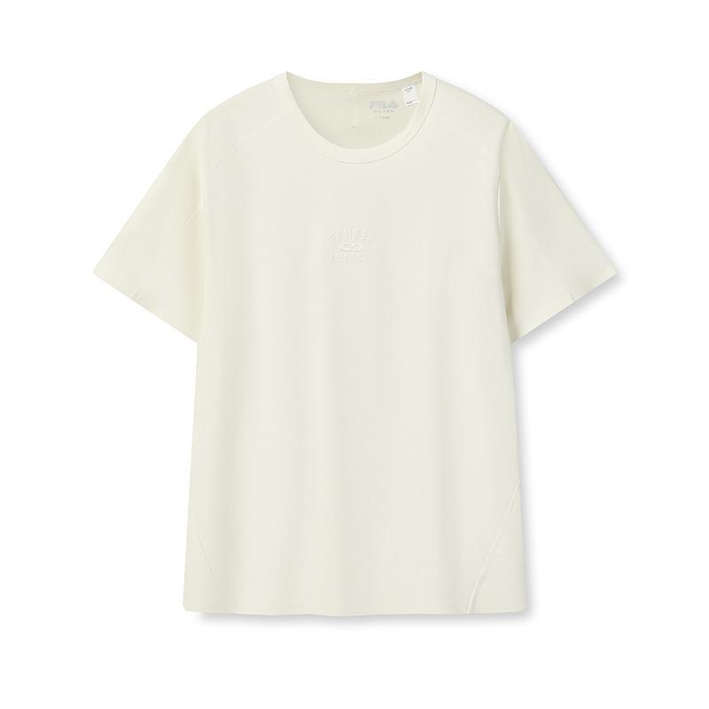 

FILA Milano Series Fashion Retro Classic Simple Sports Casual Versatile Loose Comfortable Short Sleeve T-Shirt Men tops Cloud-White F11M615107FWT 3XL