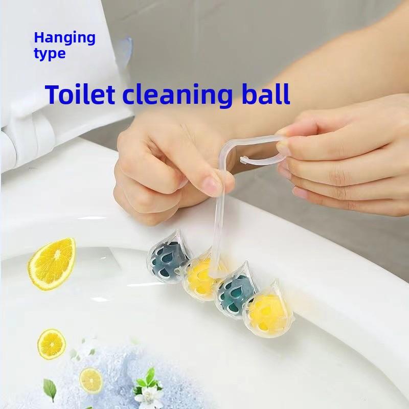 

Дезодорирующий чистящий шарик для туалета с лимонным ароматом, подвесной 4pcs/Set