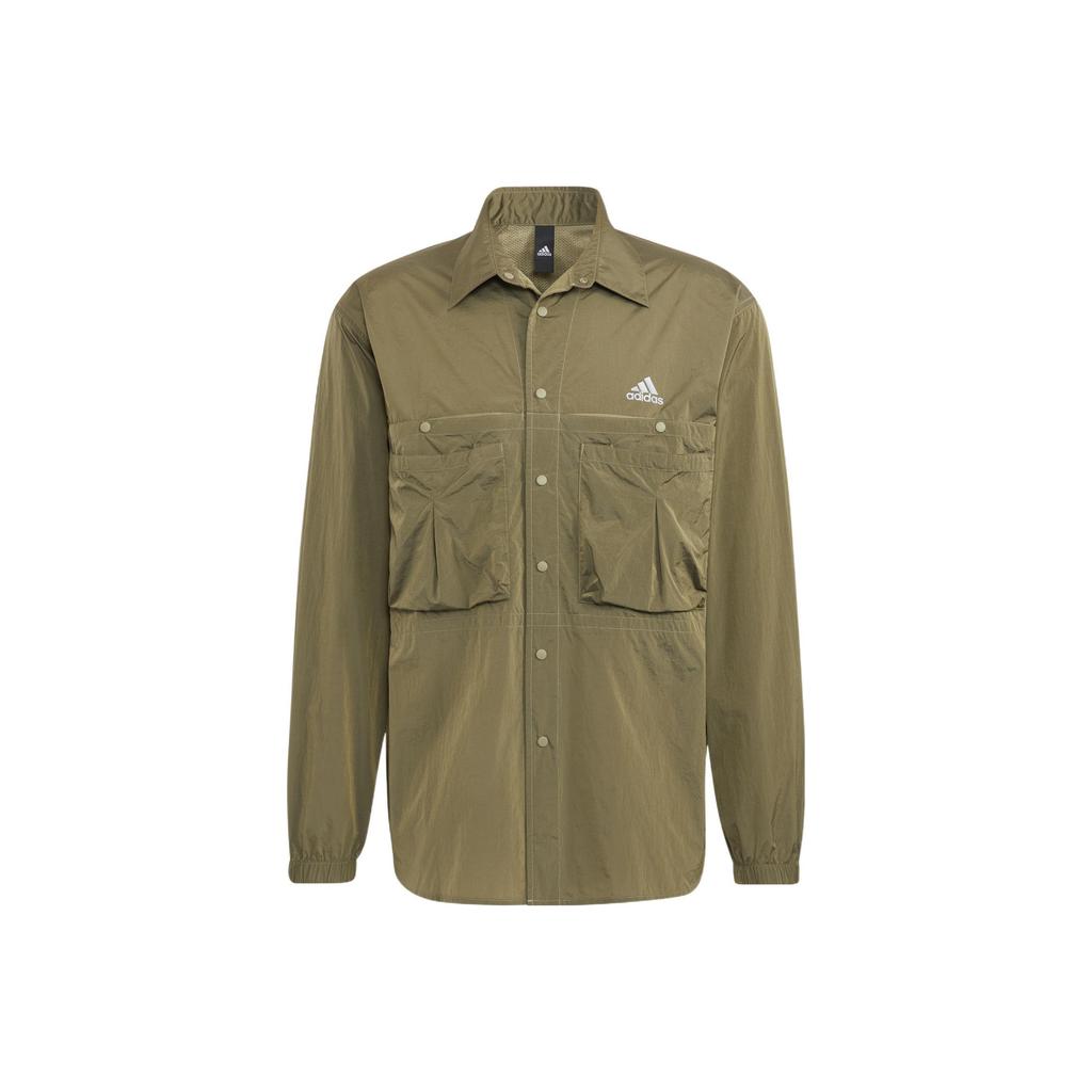 Adidas Preserve Workwear Long Sleeve Sports Shirt Men Tops Green HD0040